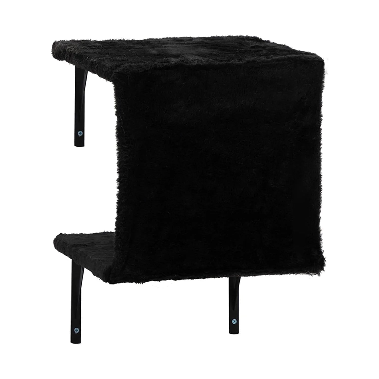 Cat Wall Shelves and Perches Set of 5, Sleeping Playing Lounging Climbing Cat Tree House for Multiple Cats, Black