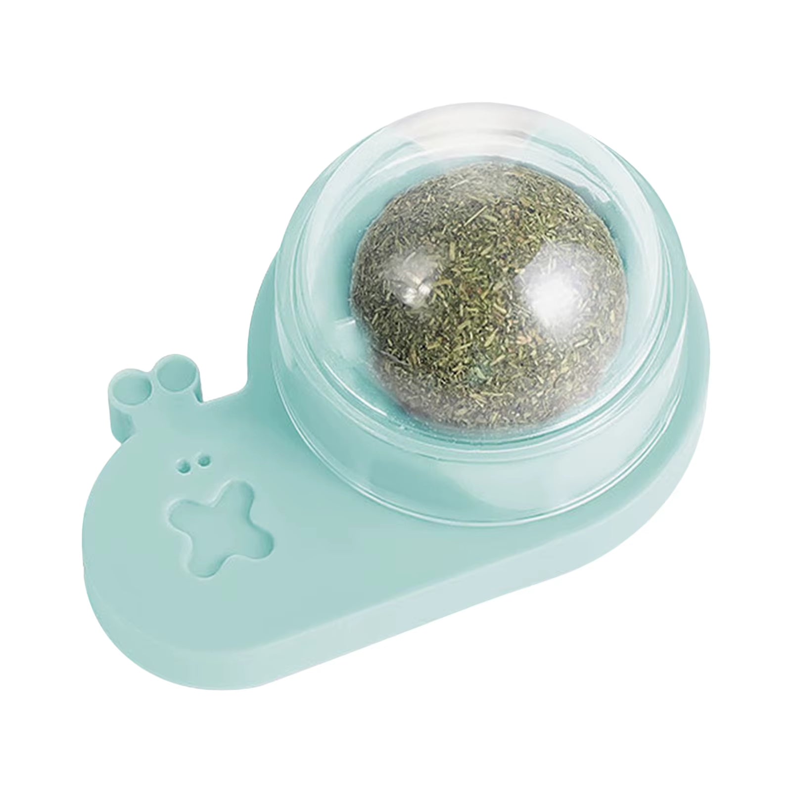 Catnip Ball Toy Edible Lick Balls for Indoor Cats Interactive Toy Rotatable Catnip Wall Treat for Cats Kittens Playing Chasing
