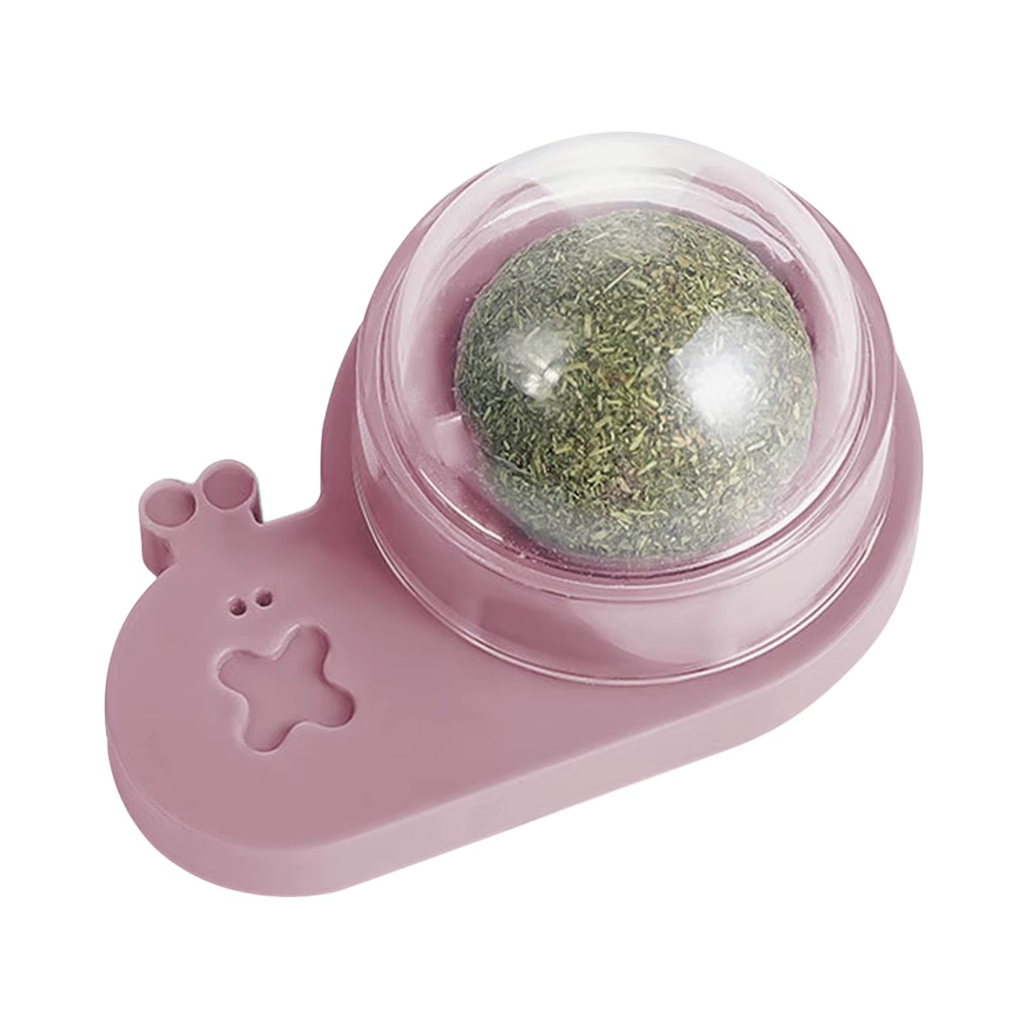 Catnip Ball Toy Edible Lick Balls for Indoor Cats Interactive Toy Rotatable Catnip Wall Treat for Cats Kittens Playing Chasing