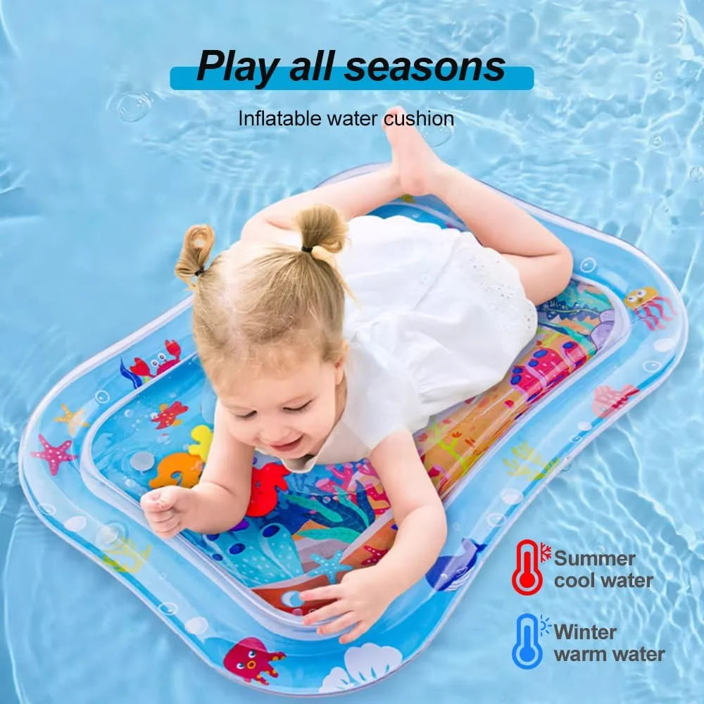 Cat Water Mat for Cats, Upgraded-Thicken Unbreakable Cat Splash Play Mat, Cat Water Play Mat for Indoor Cats, Interactive Cat Toys for Self Play